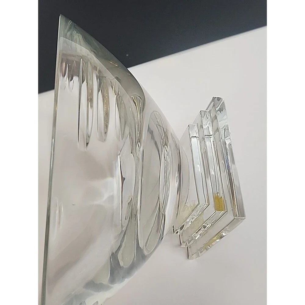 Waterford Crystal Metropolitan Art Deco Style Footed Bowl 8.5